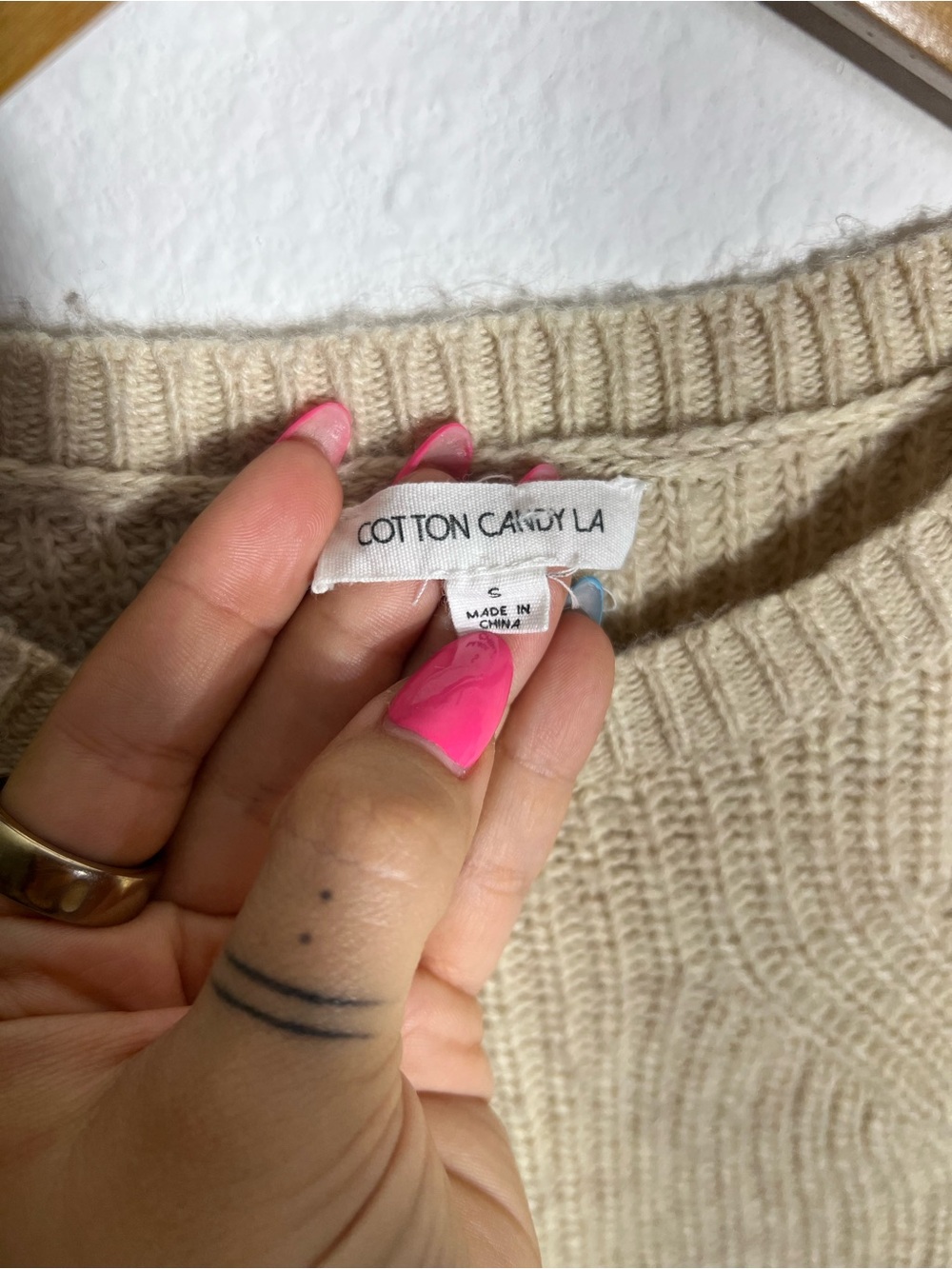 COTTON CANDY LA • cropped sweater - Picture 5 of 8